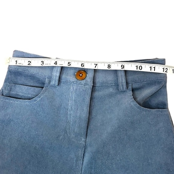 Smash + Tess NWT City Wide Leg Cordory Ankle Grazers in Pacific Blue size XXS - Picture 10 of 12